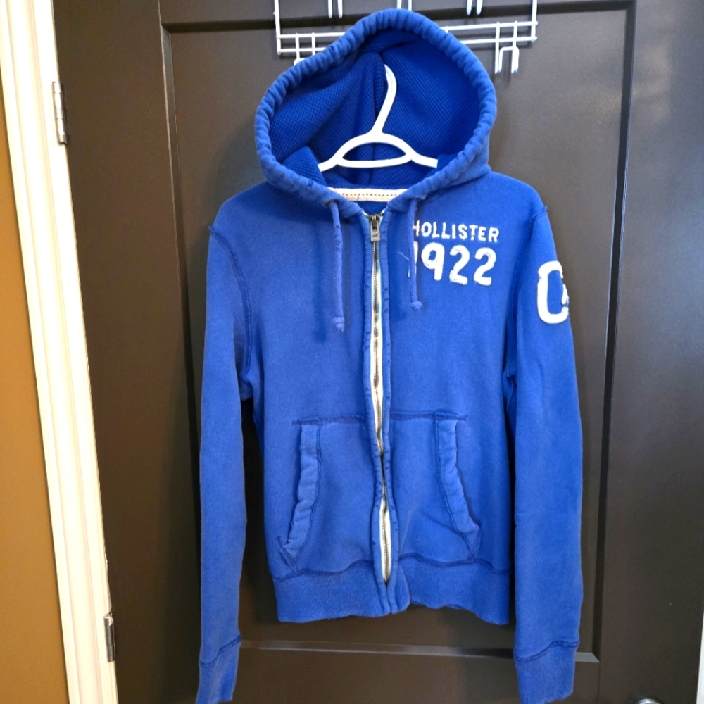 Vintage Hollister Blue Zip-Up Hoodie
